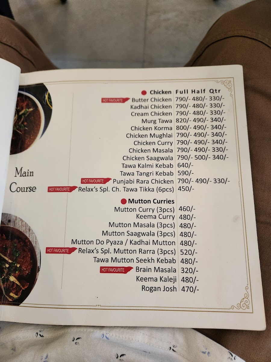 Menu - Relax Restaurant photo 5