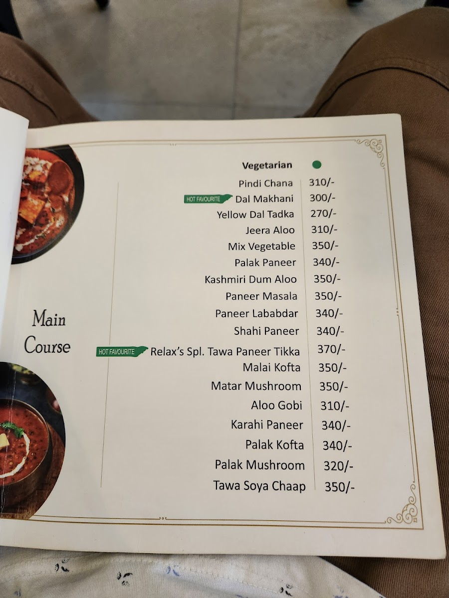 Menu - Relax Restaurant photo 8