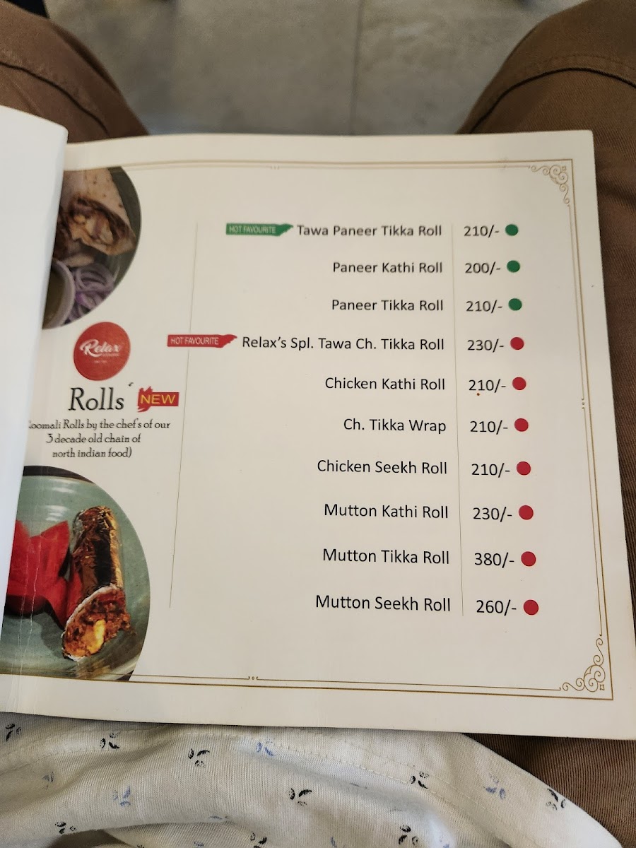 Menu - Relax Restaurant photo 9